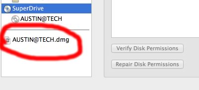 New image in the disk utility